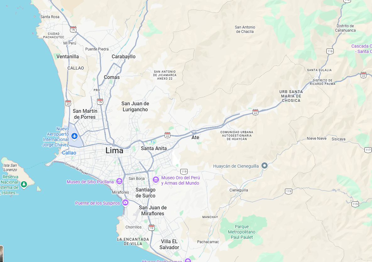 Mapa de Cobertura Perú