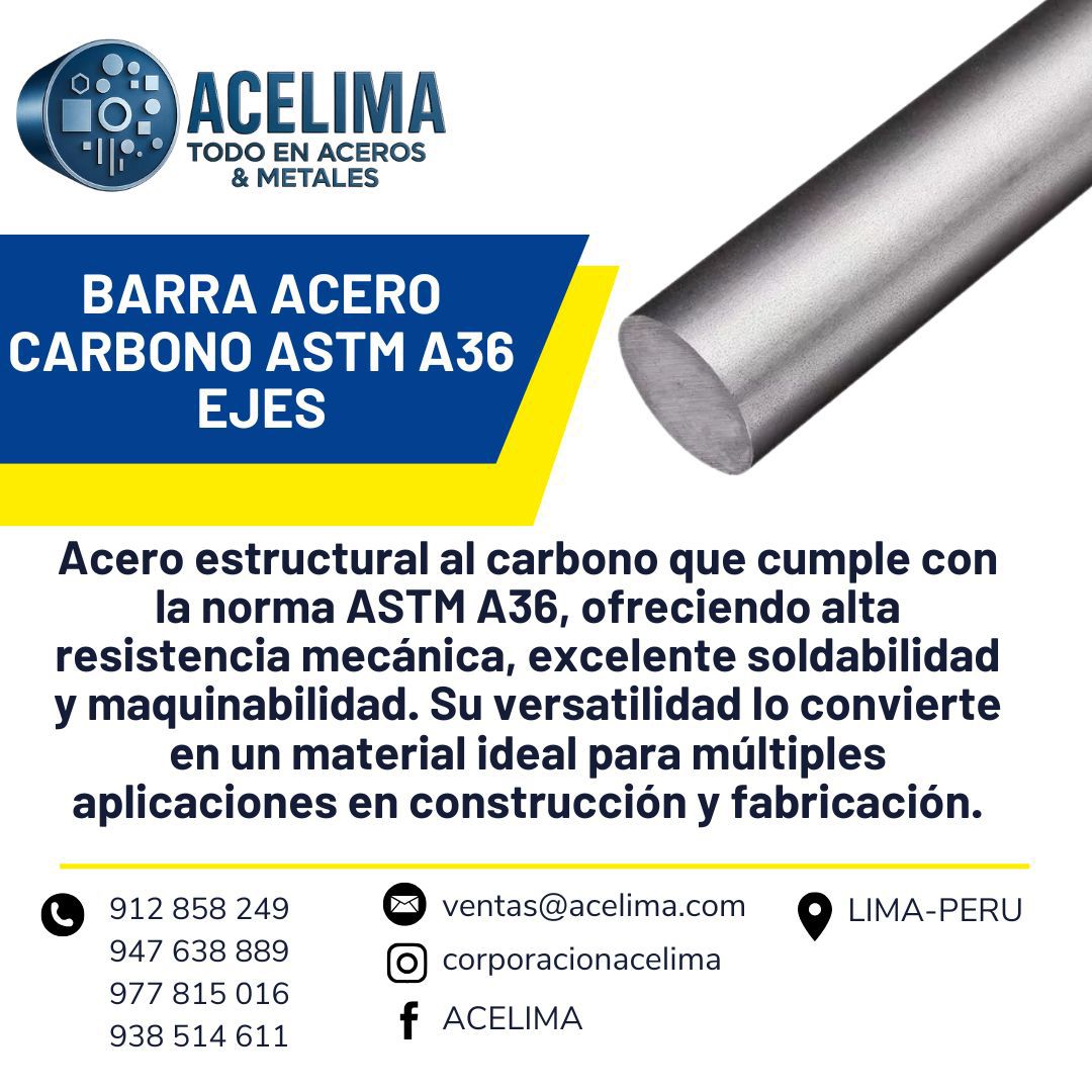 Barra acero carbono ASTM A36